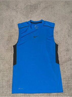Nike Dri-FIT Sleeveless Athletic Tank Top Blue Men's/Boys Size S